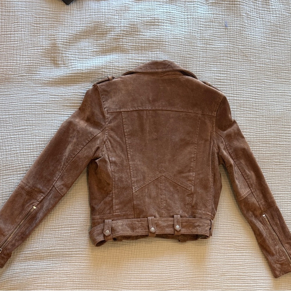 Blank NYC Tan Suede Leather Jacket - Picture 2 of 5